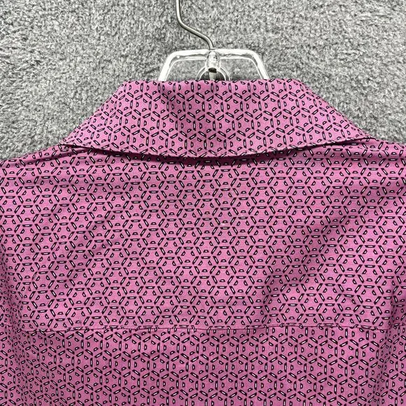 Alfani Shirt Men's Medium 15 15.5 32-33 Purple Button Up Regular Fit Long Sleeve - Picture 13 of 16